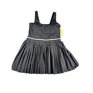 All In Motion Athletic Dress Women Large Black Activewear Pleated Undershort NWT